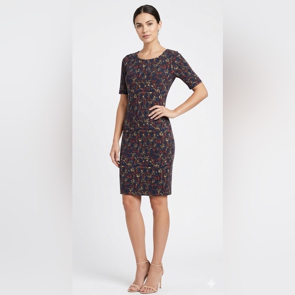 LuLaRoe Dresses & Skirts - LuLaRoe Julia Dress Large Color Multicolor Stretch Knee Length Comfy